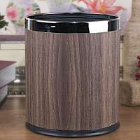 AmazonBasics Stainless Steel Trash Can Waste Basket Kitchen Trash Bin