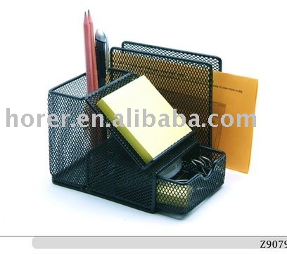 metal mesh Desktop organizer