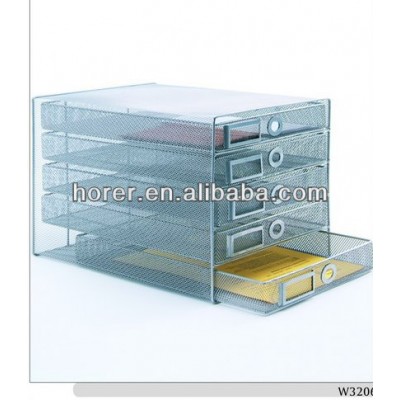 Wire mesh decorative office storage boxes