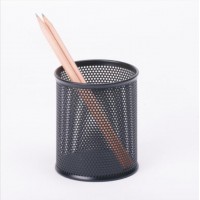 Metal mesh desktop stationery pencil vase