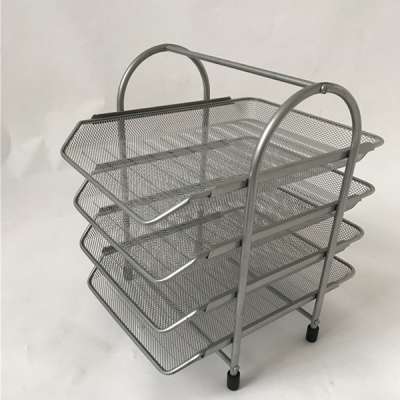 Wire Metal Office Desktop File Documents Letter Tray