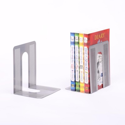 Desktop modern iron metal bookend paper holder